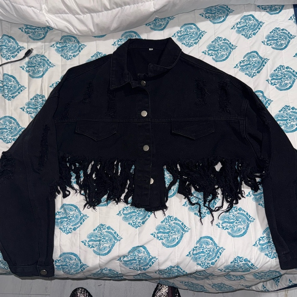 Distressed Jean jacket
